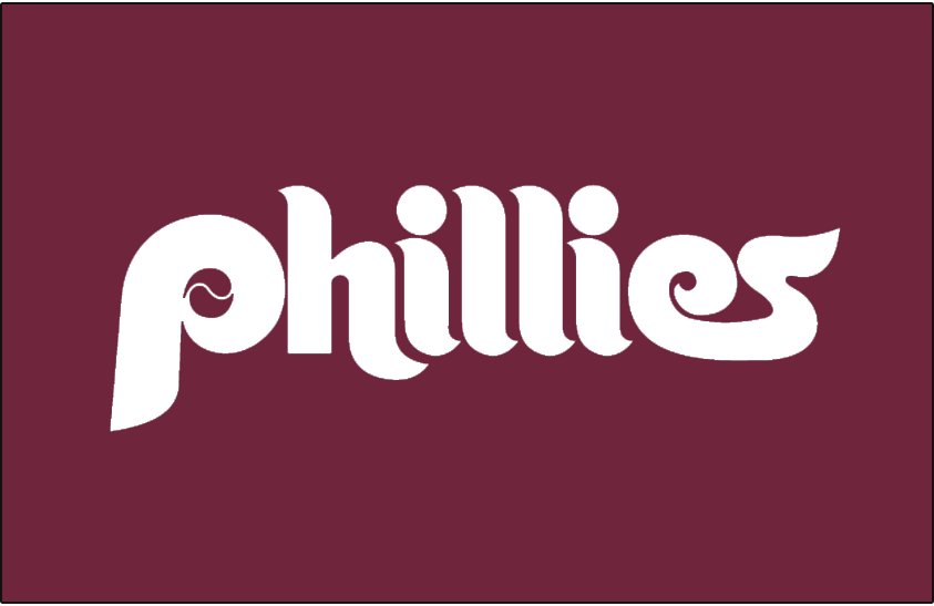 Philadelphia Phillies 1987-1991 Batting Practice Logo vinyl decal